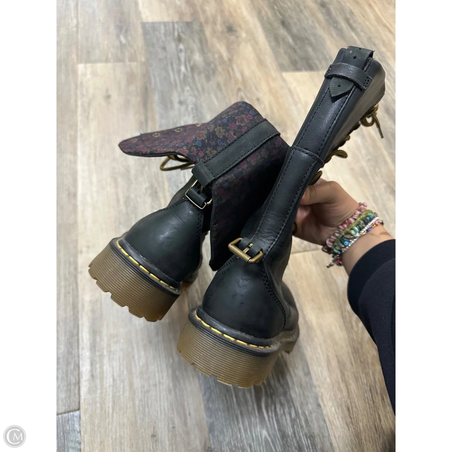 Boots Combat By Dr Martens In Black, Size: 6