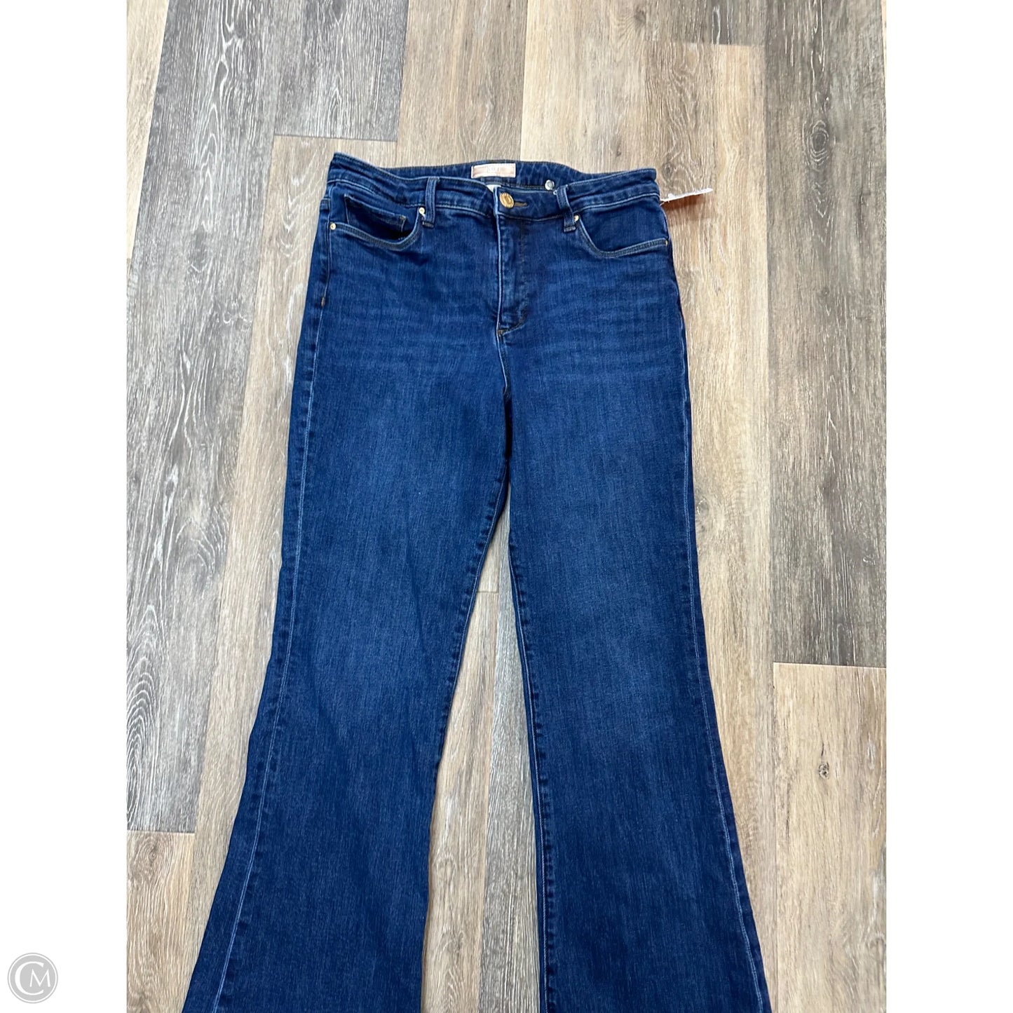 Jeans Flared By Kut In Blue Denim, Size: 10