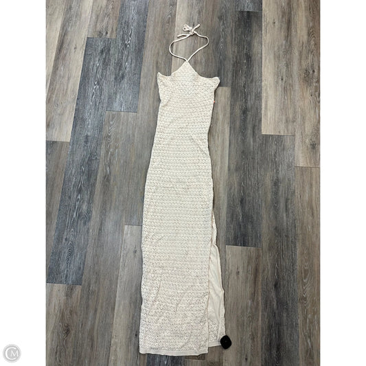 Dress Casual Maxi By Emprada In Cream, Size: L