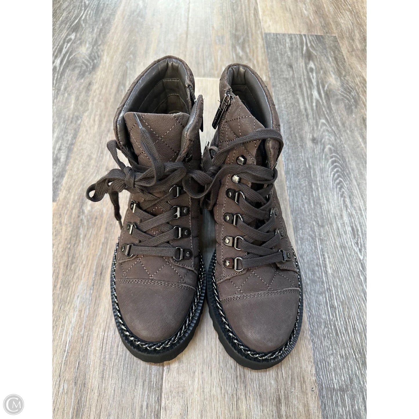 Boots Combat By Vince Camuto In Brown, Size: 6.5