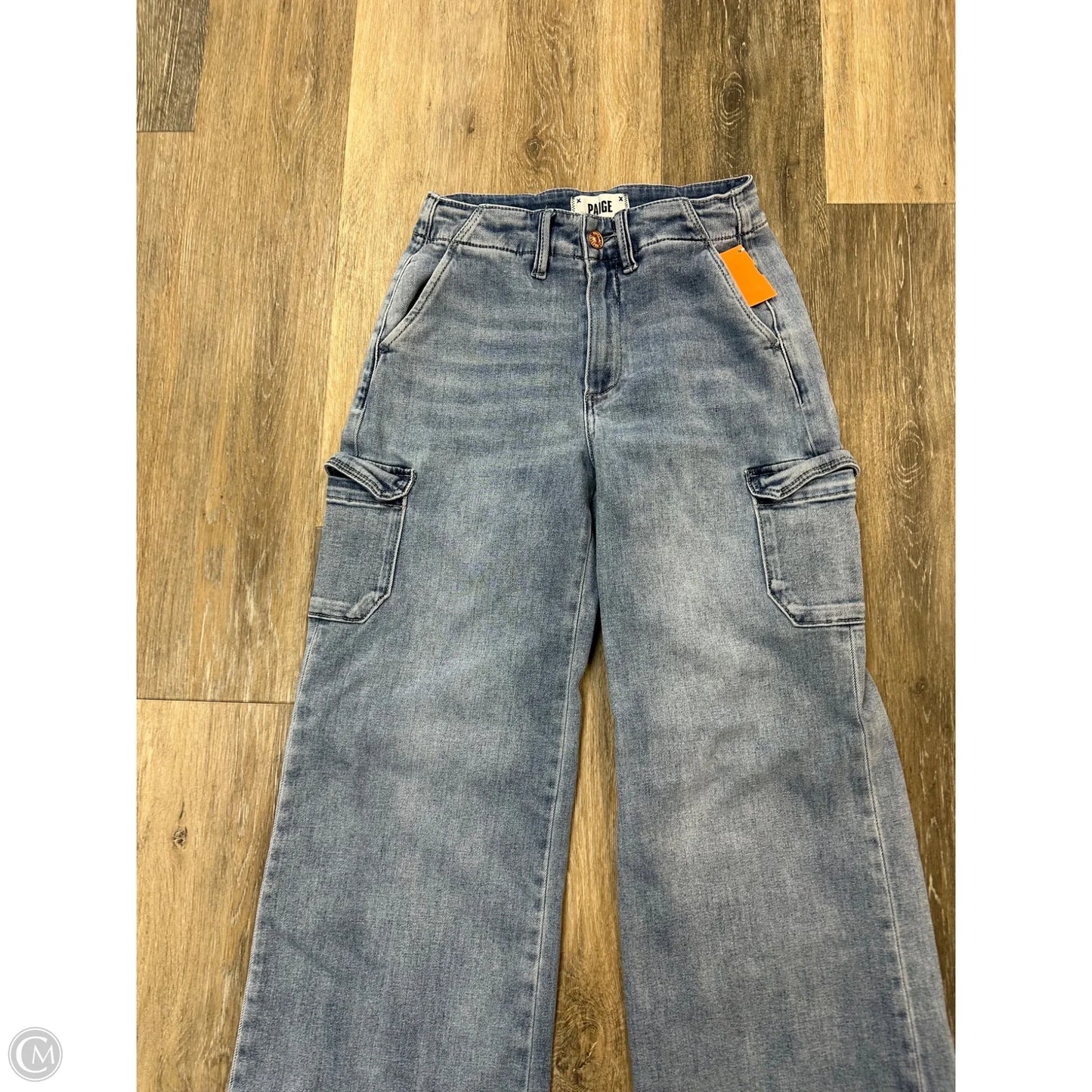 Jeans Wide Leg By Paige In Blue Denim, Size: 0