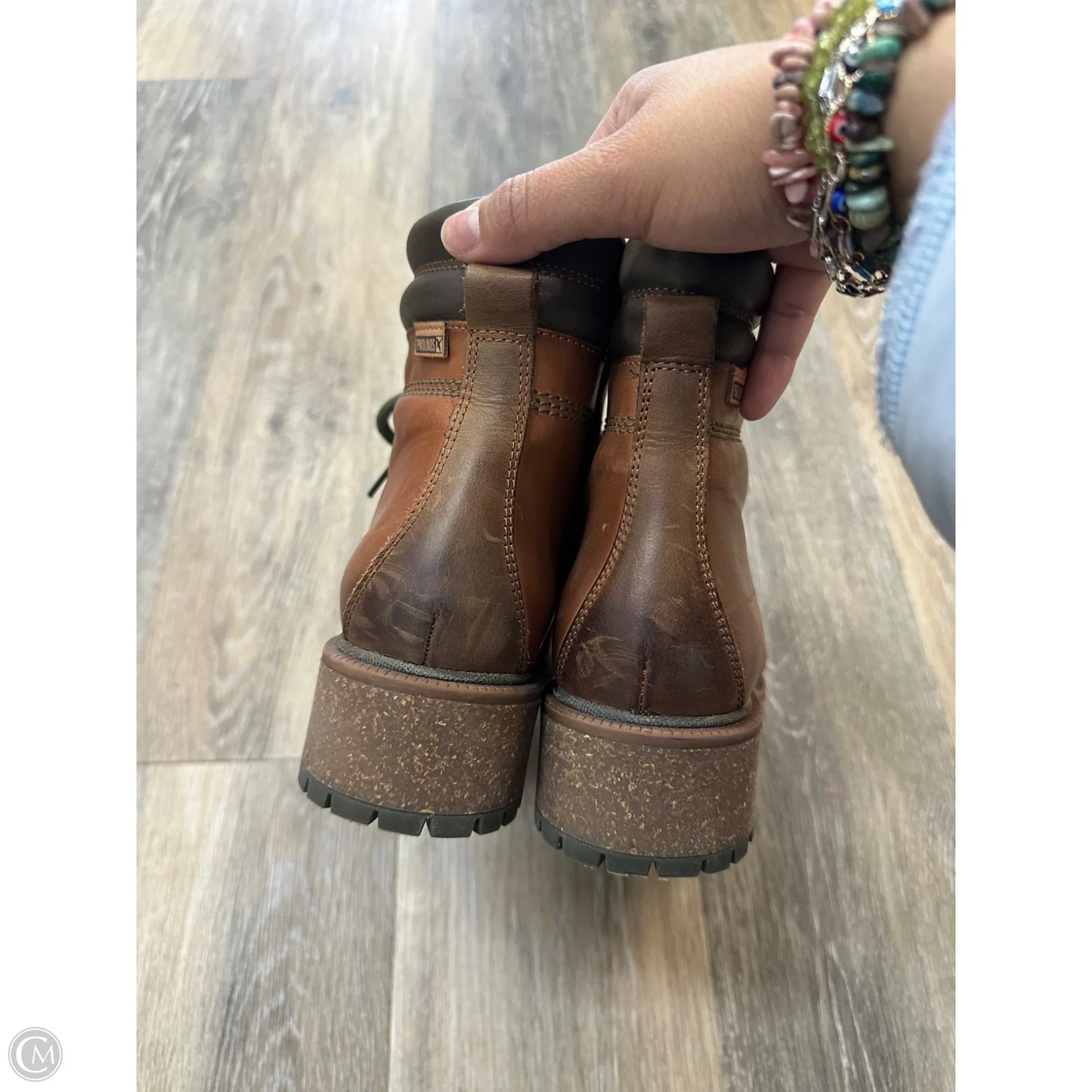 Boots Combat By Pikolinos In Brown, Size: 7.5