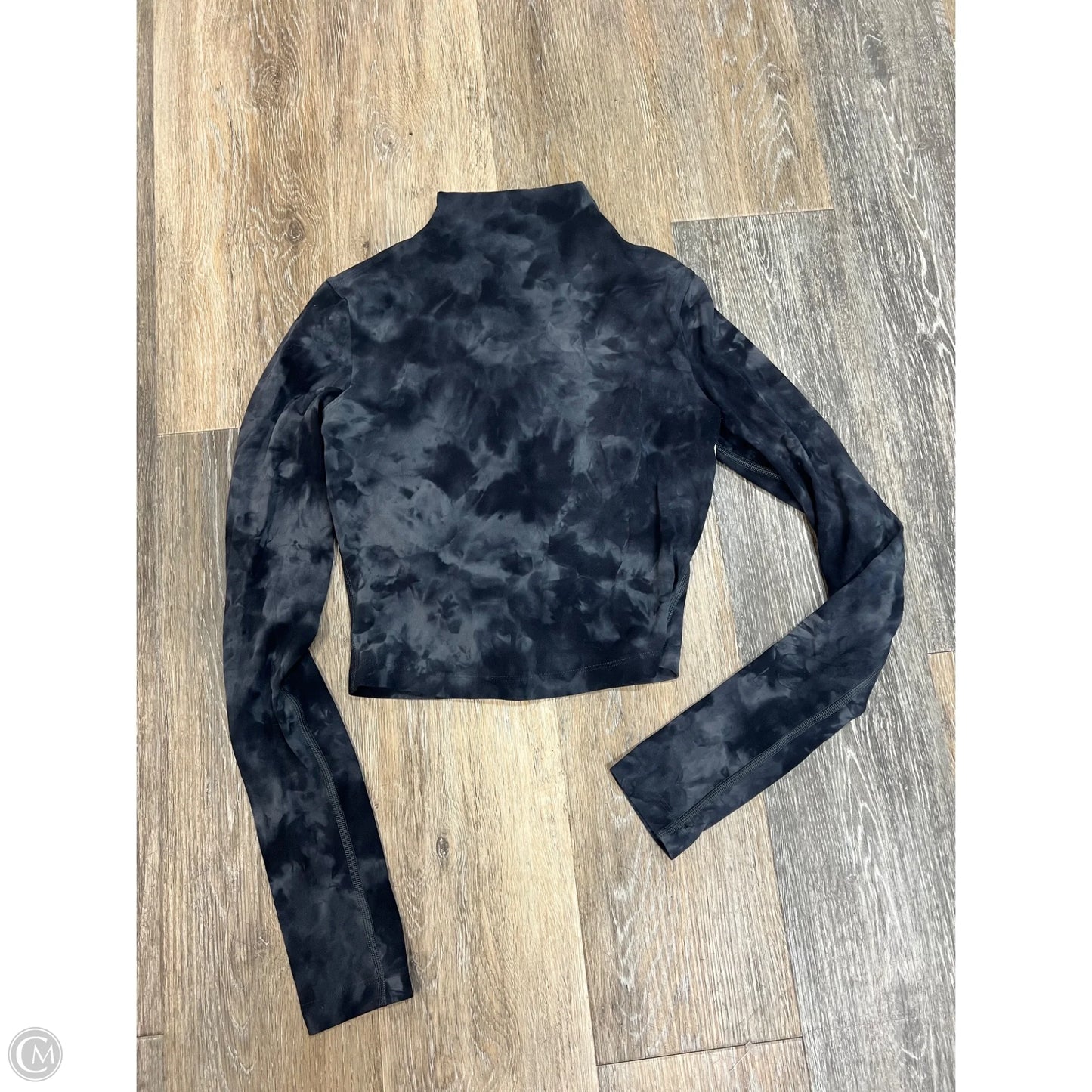 Athletic Top Long Sleeve Collar By Lululemon In Tie Dye Print, Size: 2