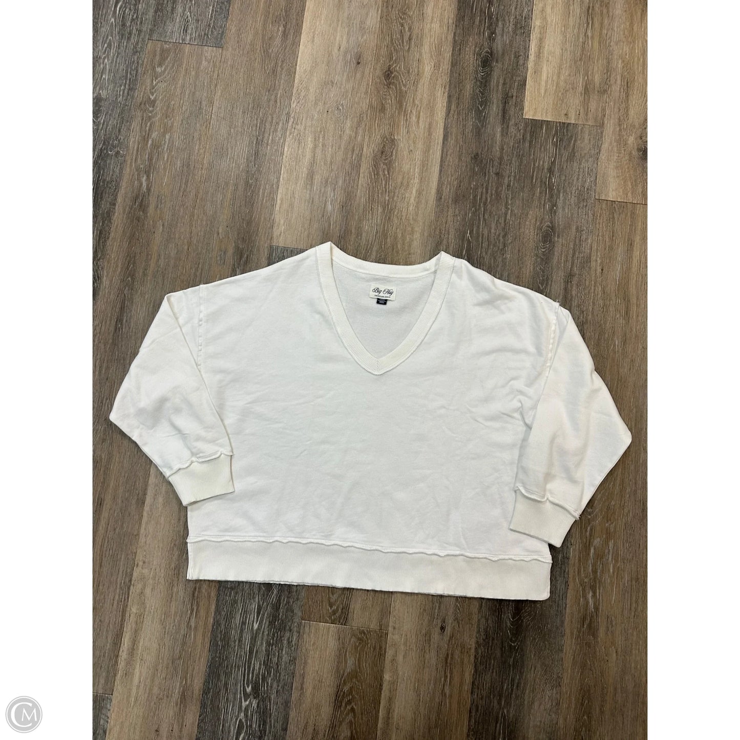 Top Long Sleeve By American Eagle In White, Size: S