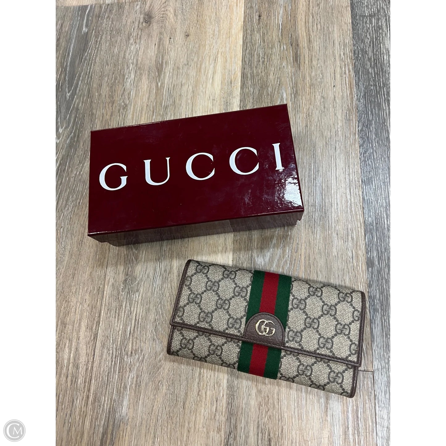 Wallet Luxury Designer By Gucci, Size: Large