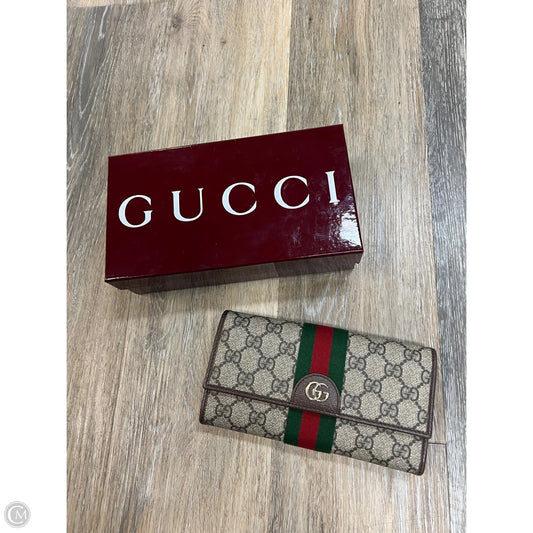 Wallet Luxury Designer By Gucci, Size: Large