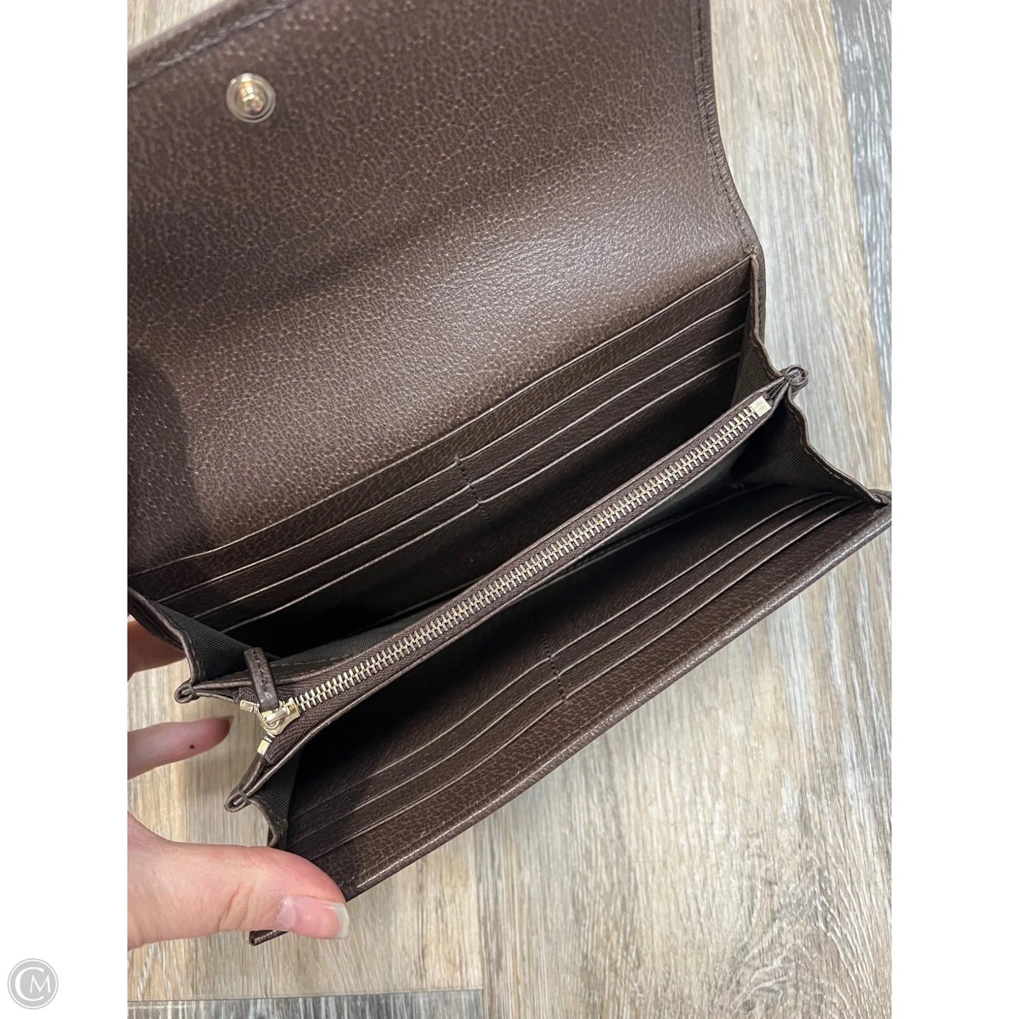 Wallet Luxury Designer By Gucci, Size: Large