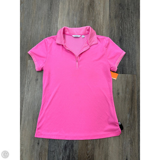 Athletic Top Short Sleeve By Lily Hagen In Pink & Purple, Size: Xs