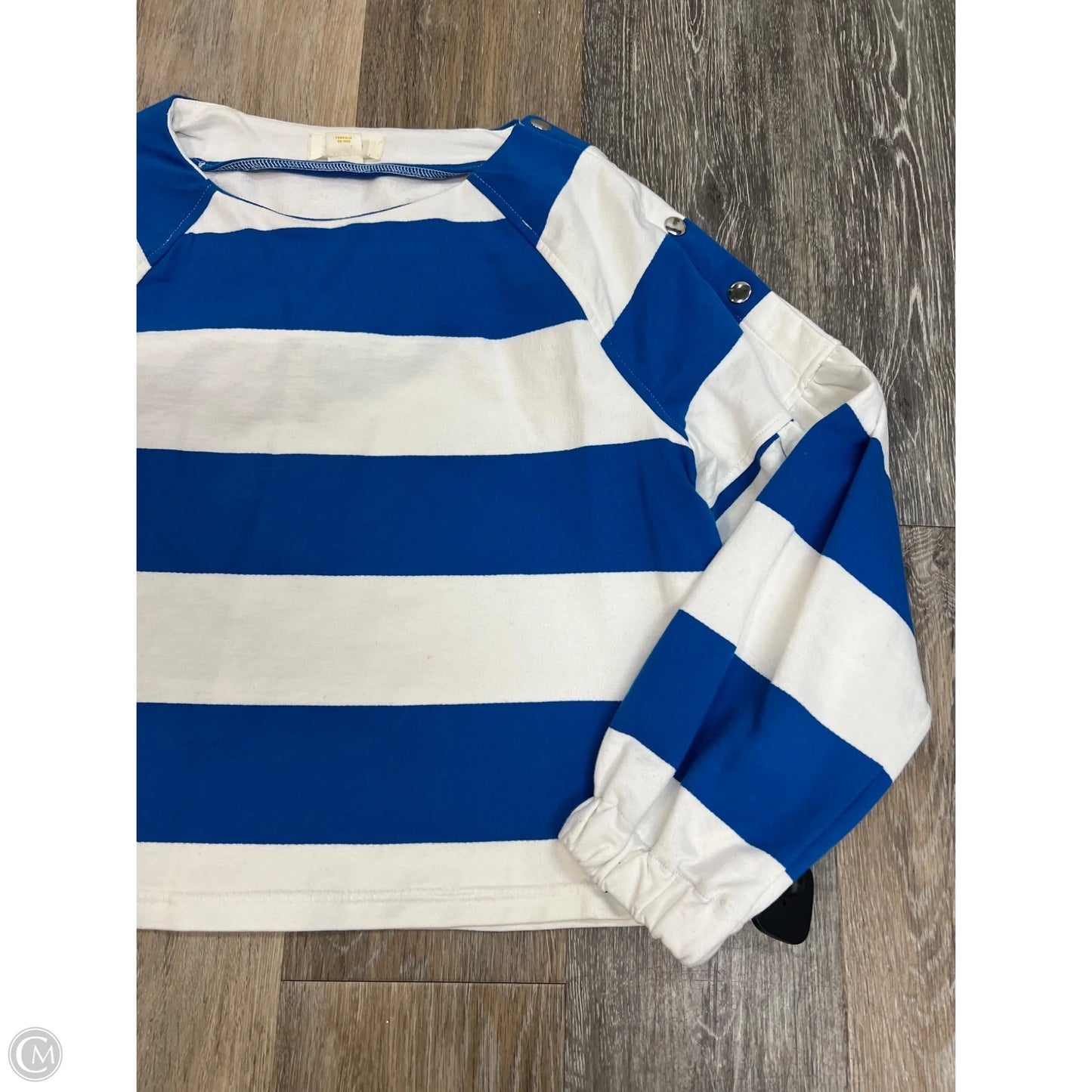 Top Long Sleeve By Maeve In Striped Pattern, Size: Xsp