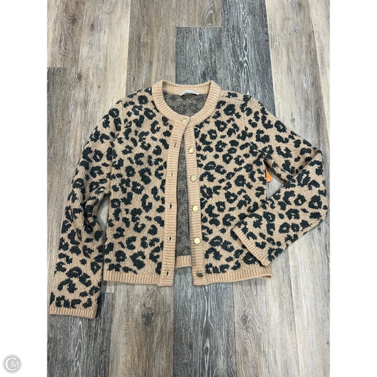 Sweater Cardigan By Abercrombie And Fitch In Animal Print, Size: Xs