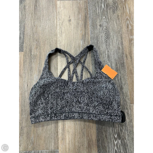 Athletic Bra By Lululemon In Black & White, Size: 10