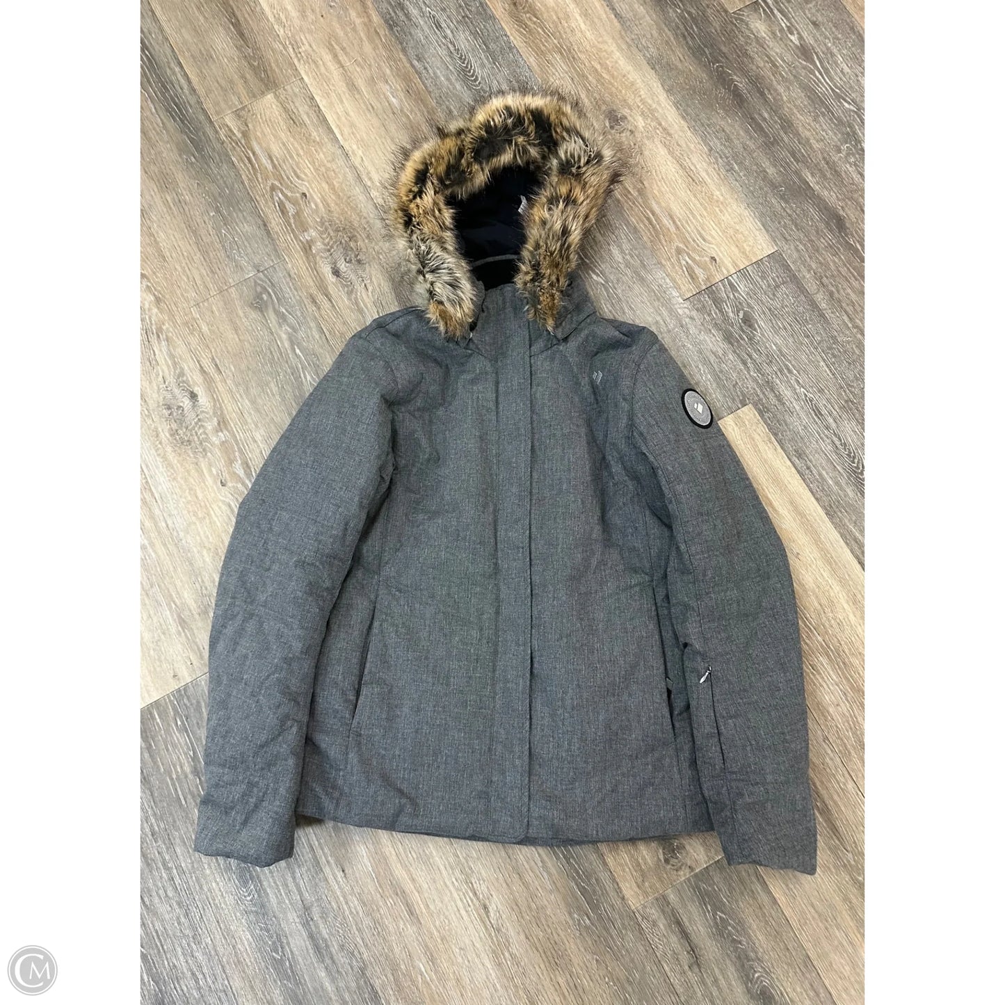 Coat Puffer & Quilted By Obermeyer In Grey, Size: 12
