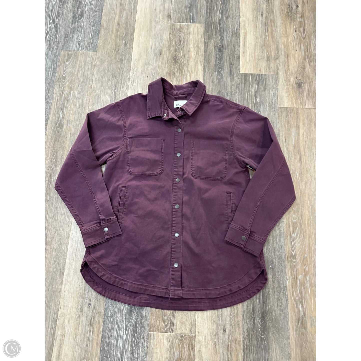 Jacket Shirt By Du/er In Purple, Size: Xl