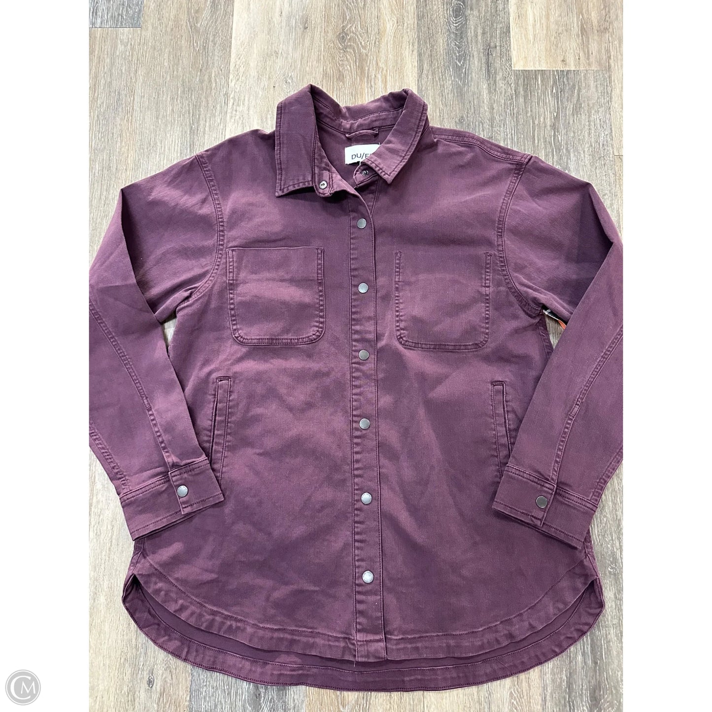 Jacket Shirt By Du/er In Purple, Size: Xl