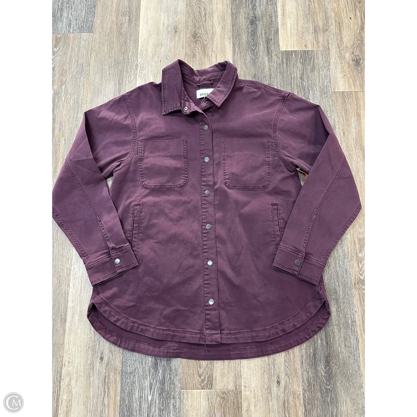 Jacket Shirt By Du/er In Purple, Size: Xl