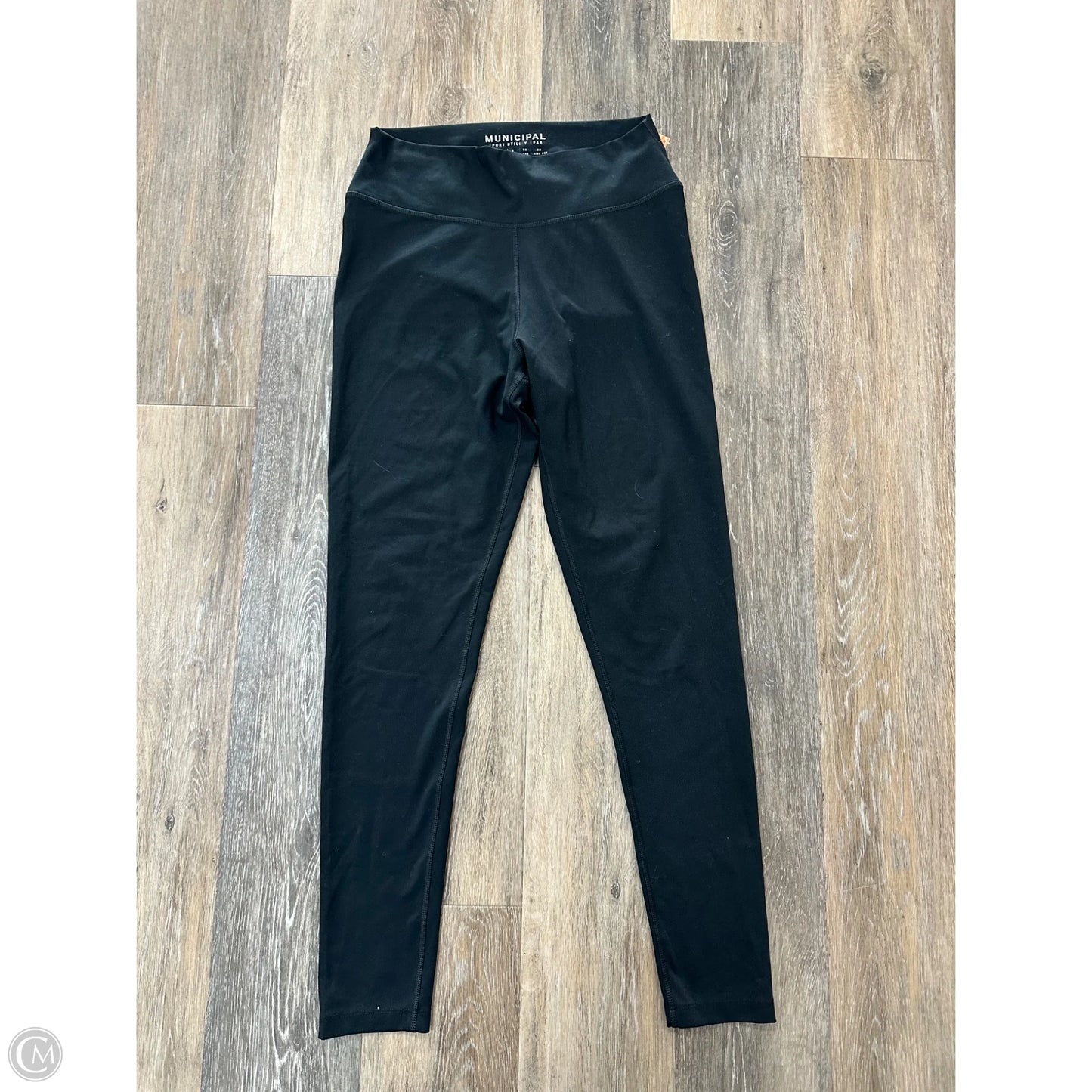 Athletic Leggings By Municipal In Black, Size: L