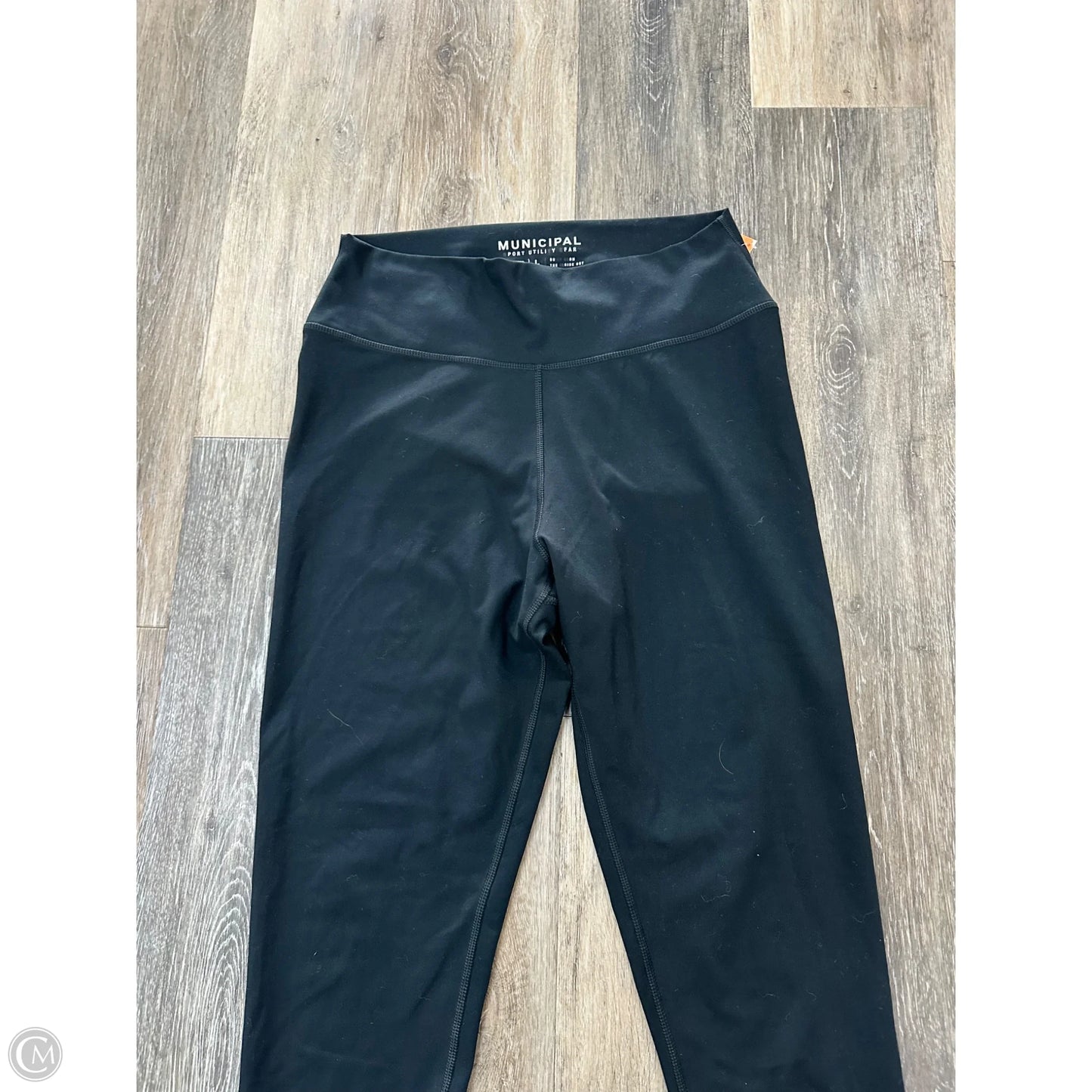 Athletic Leggings By Municipal In Black, Size: L