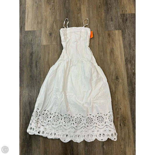 Dress Casual Midi By Sim & Sam In White, Size: Xs