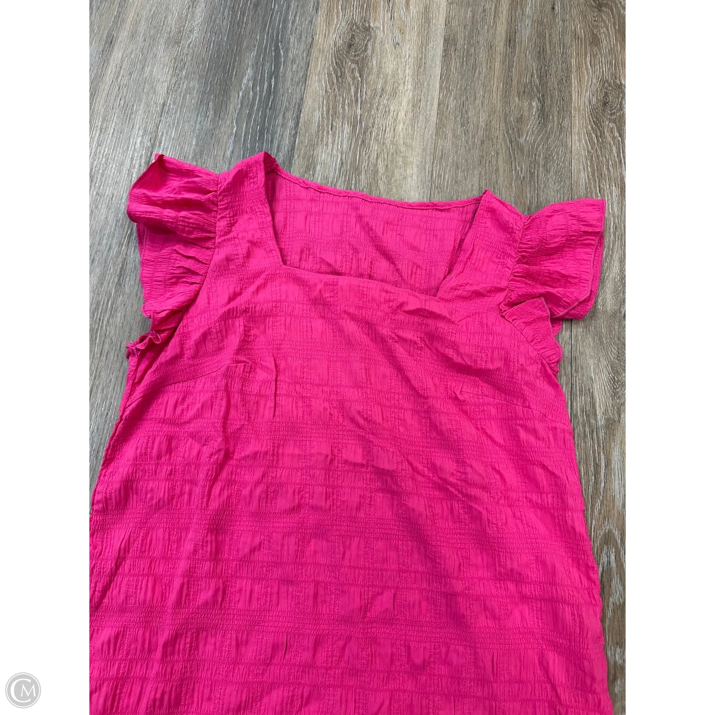 Top Short Sleeve By Cupshe In Pink, Size: S