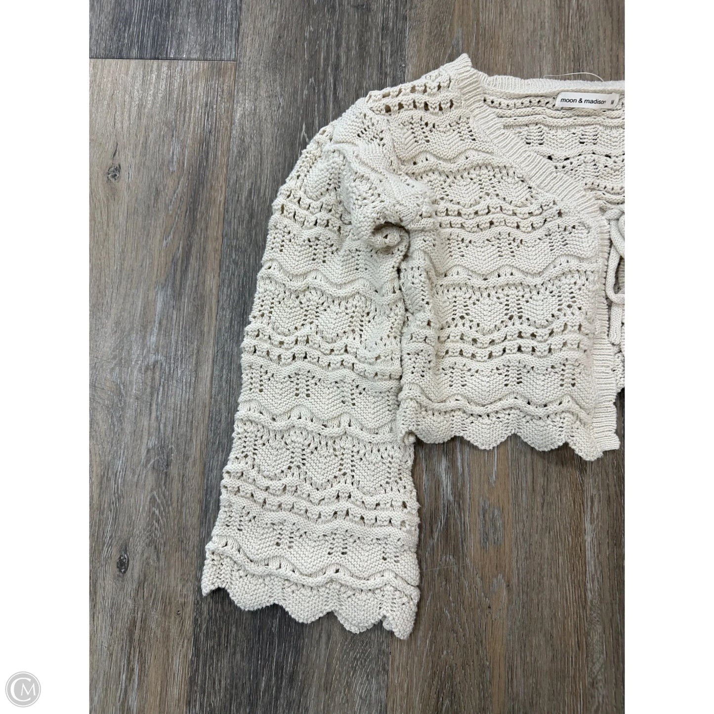 Sweater Cardigan By Moon And Madison In Taupe, Size: M