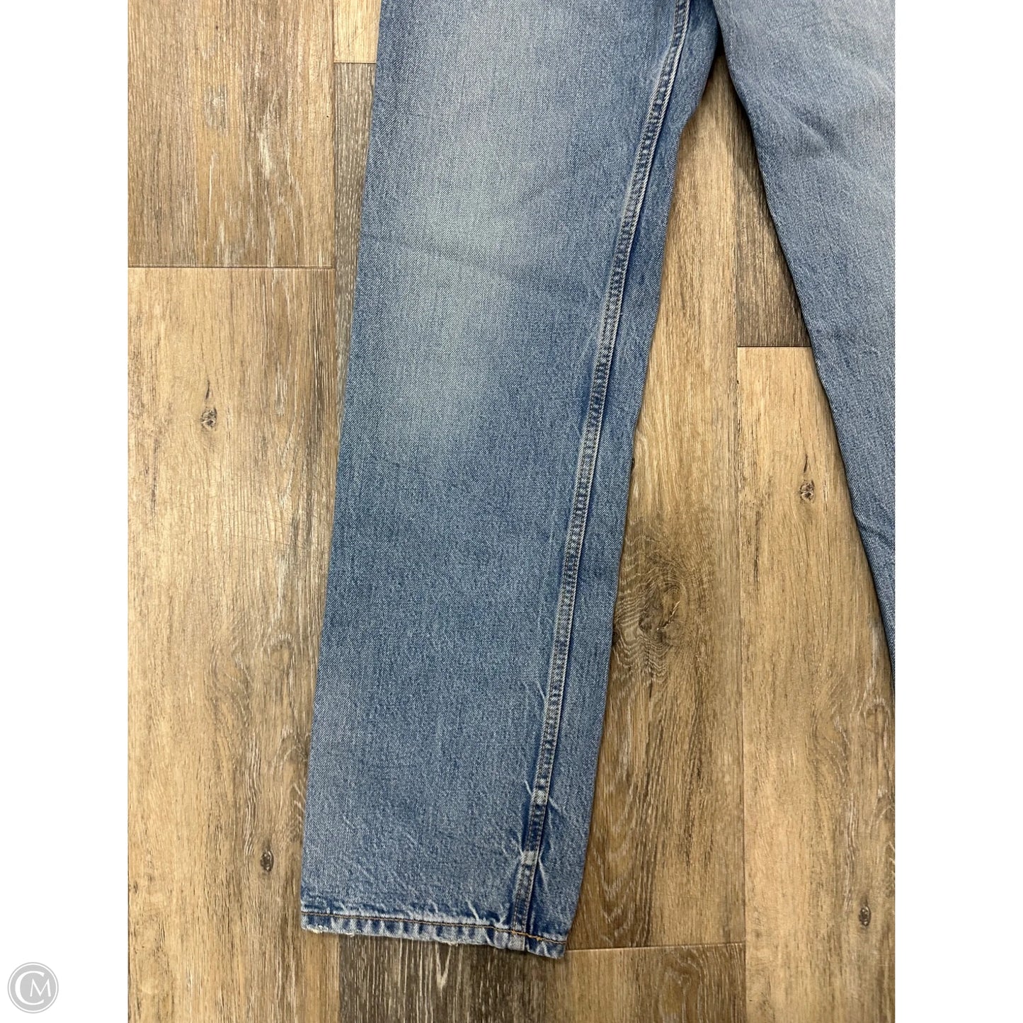 Jeans Straight By Zara In Blue Denim, Size: 4