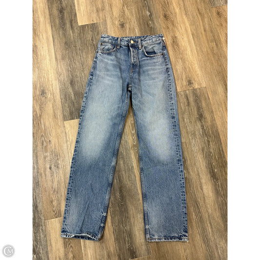 Jeans Straight By Zara In Blue Denim, Size: 2