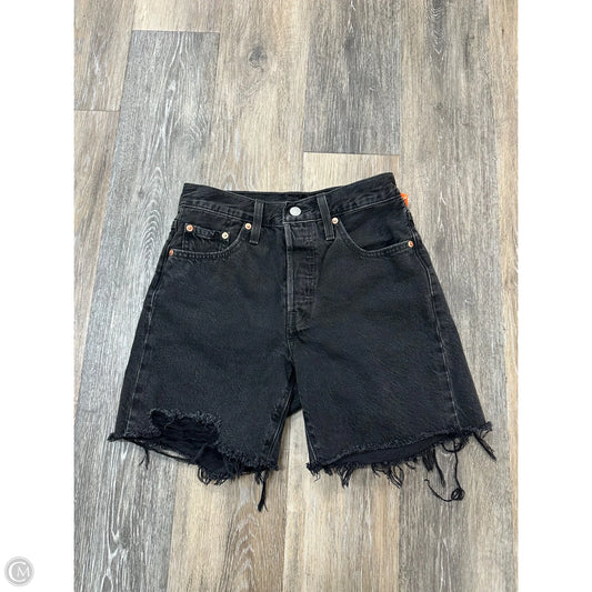 Shorts By Levis In Black Denim, Size: 0