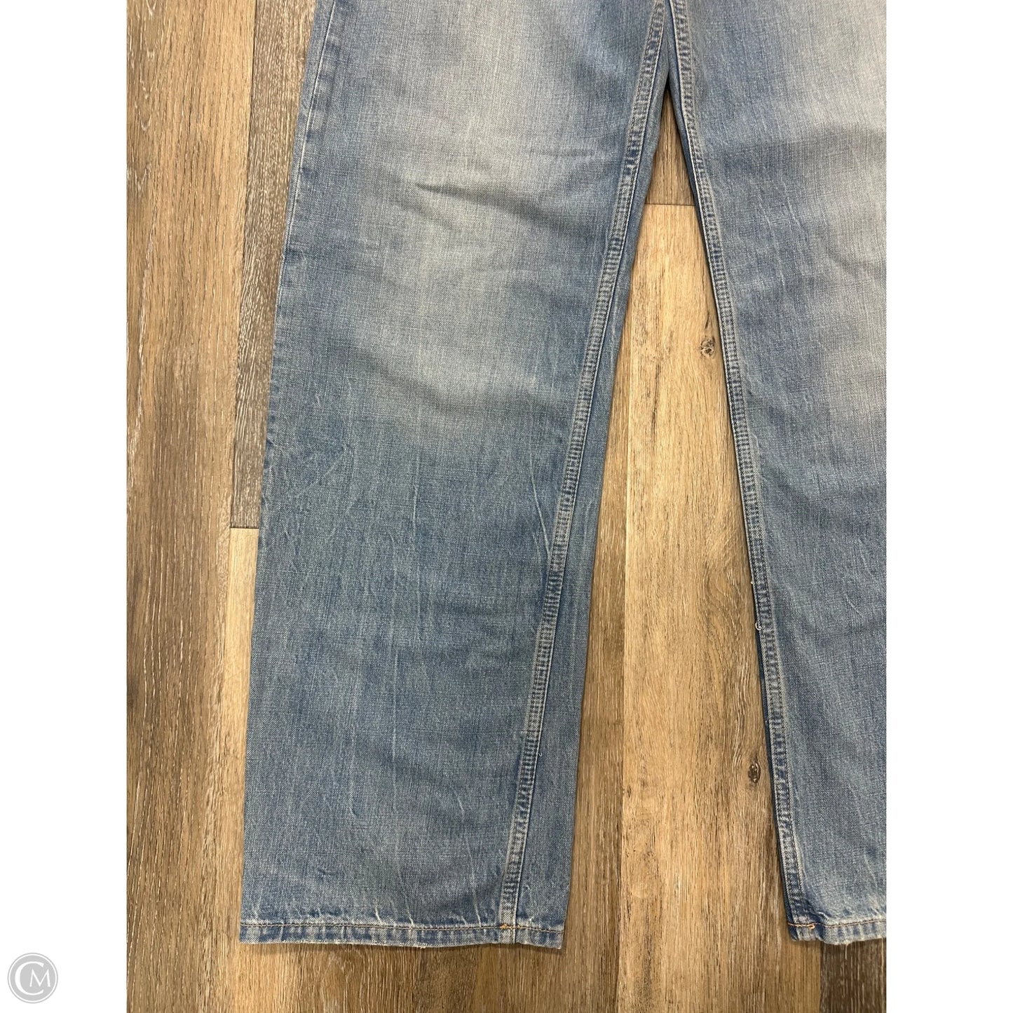 Jeans Wide Leg By Zara In Blue Denim, Size: 4