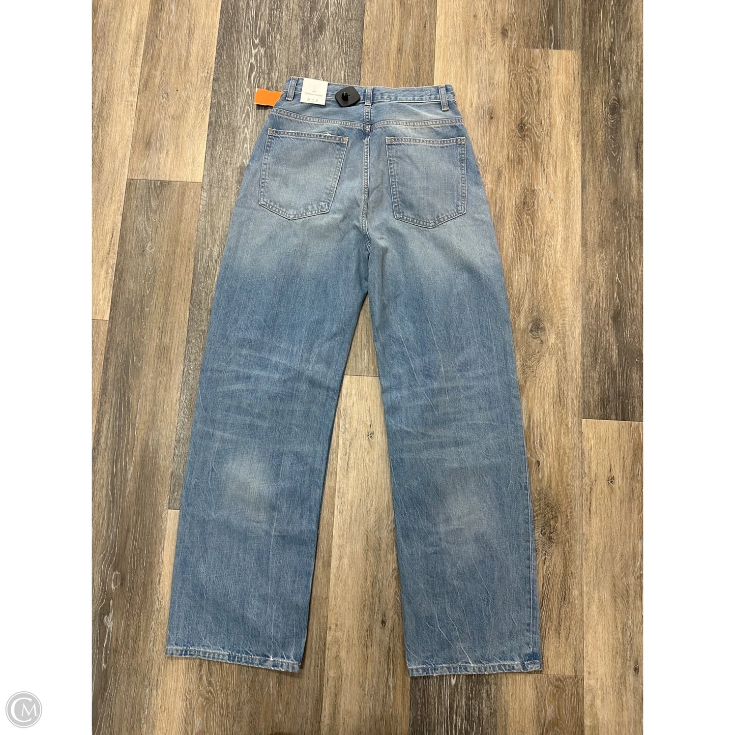 Jeans Wide Leg By Zara In Blue Denim, Size: 4