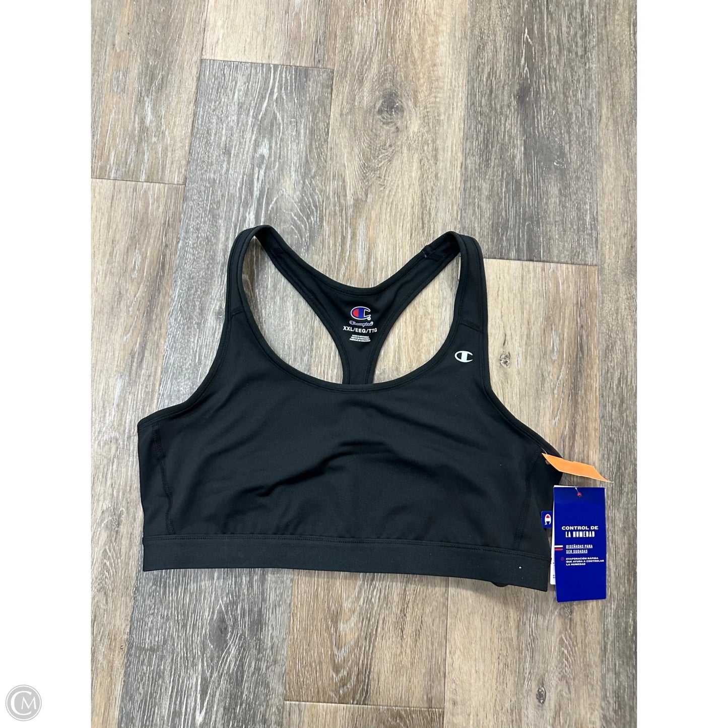Athletic Bra By Champion In Black, Size: Xxl