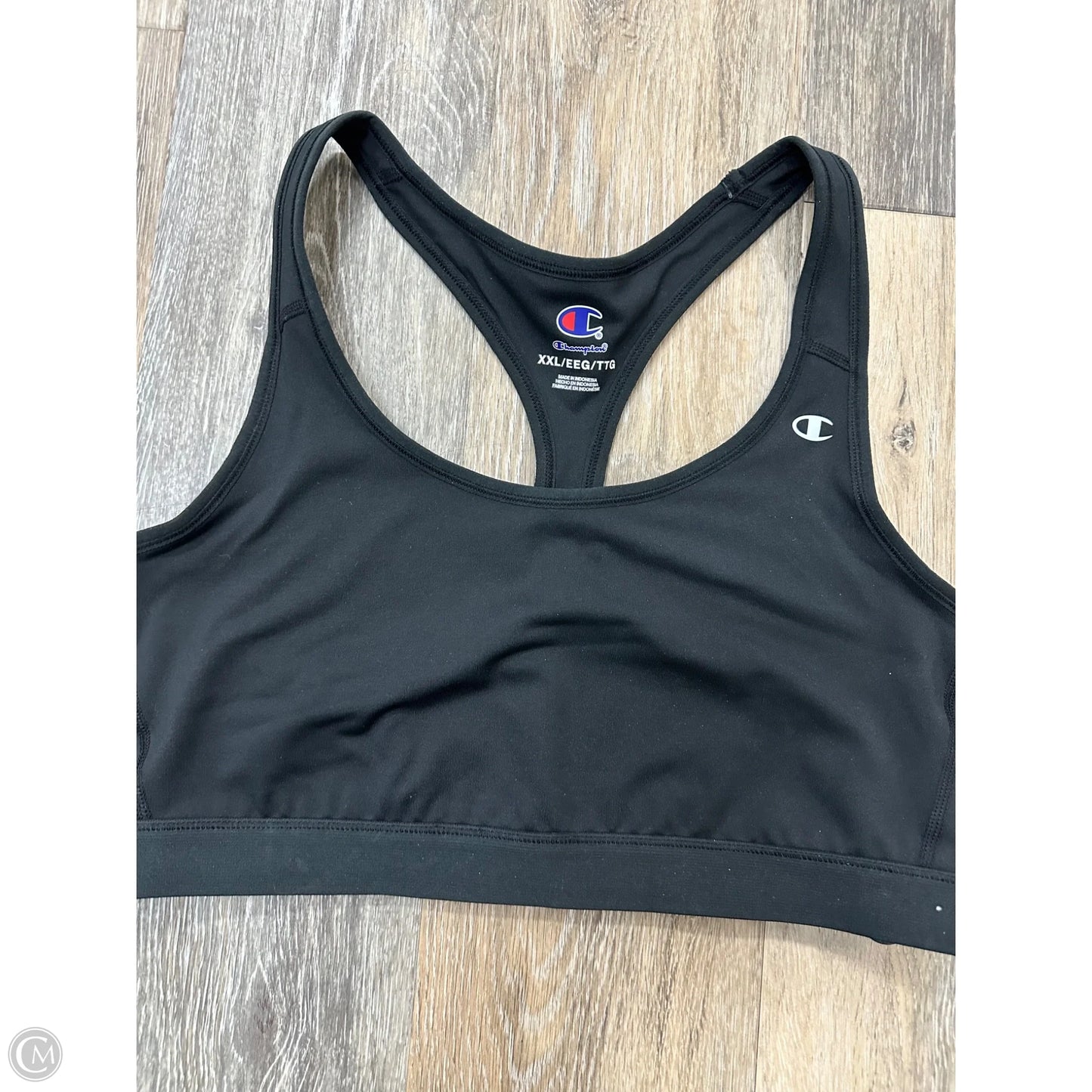 Athletic Bra By Champion In Black, Size: Xxl