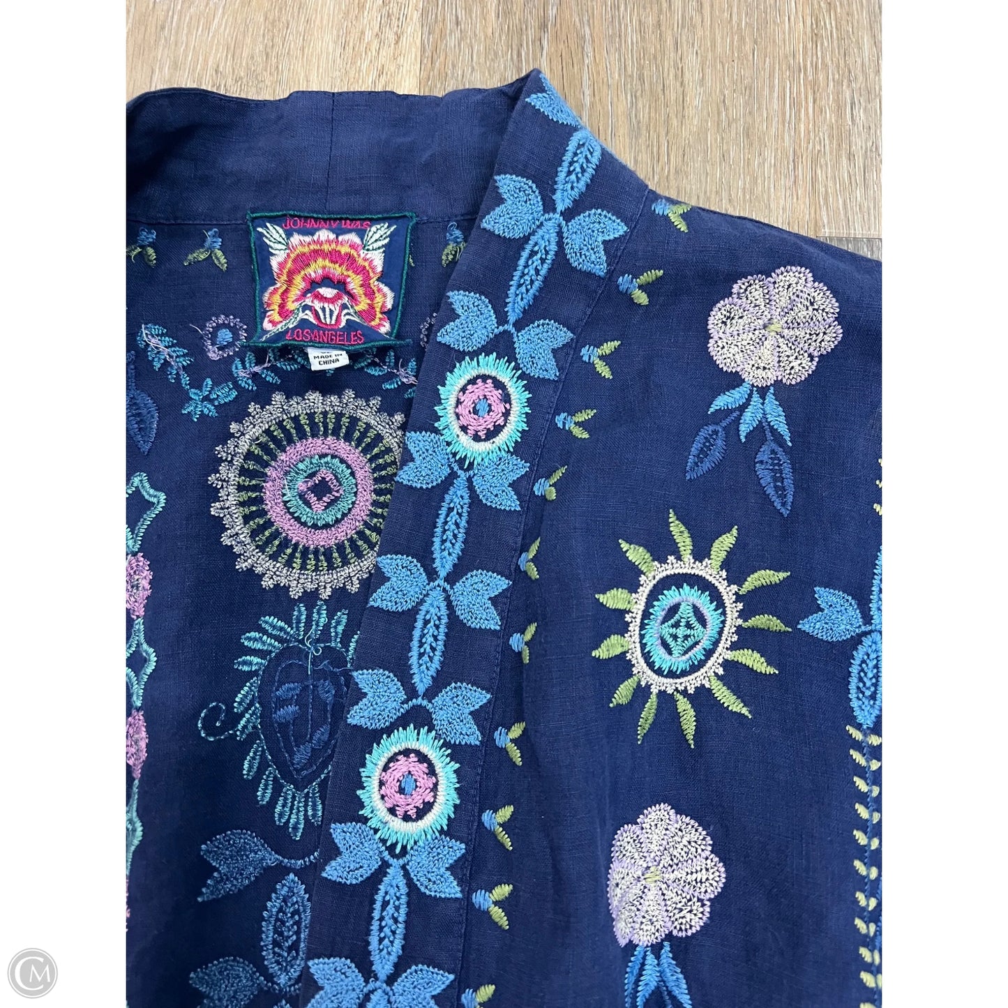 Kimono By Johnny Was In Navy, Size: Xl