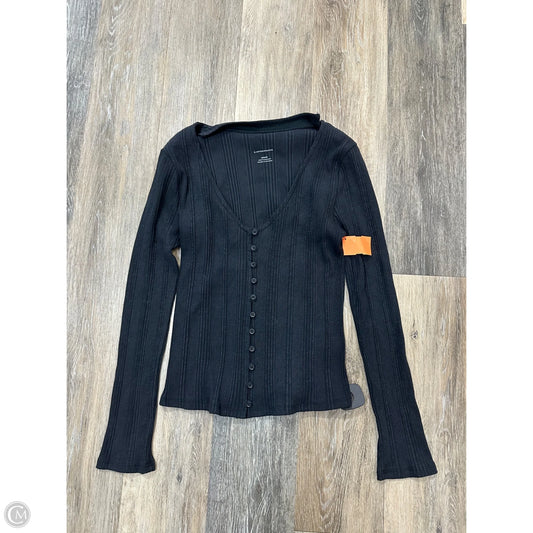 Top Long Sleeve By Anthropologie In Grey, Size: M