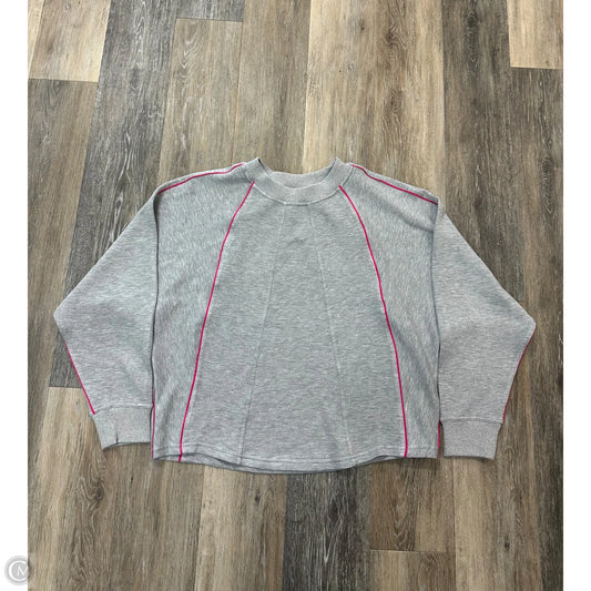 Sweatshirt Crewneck By Tribal In Grey, Size: M