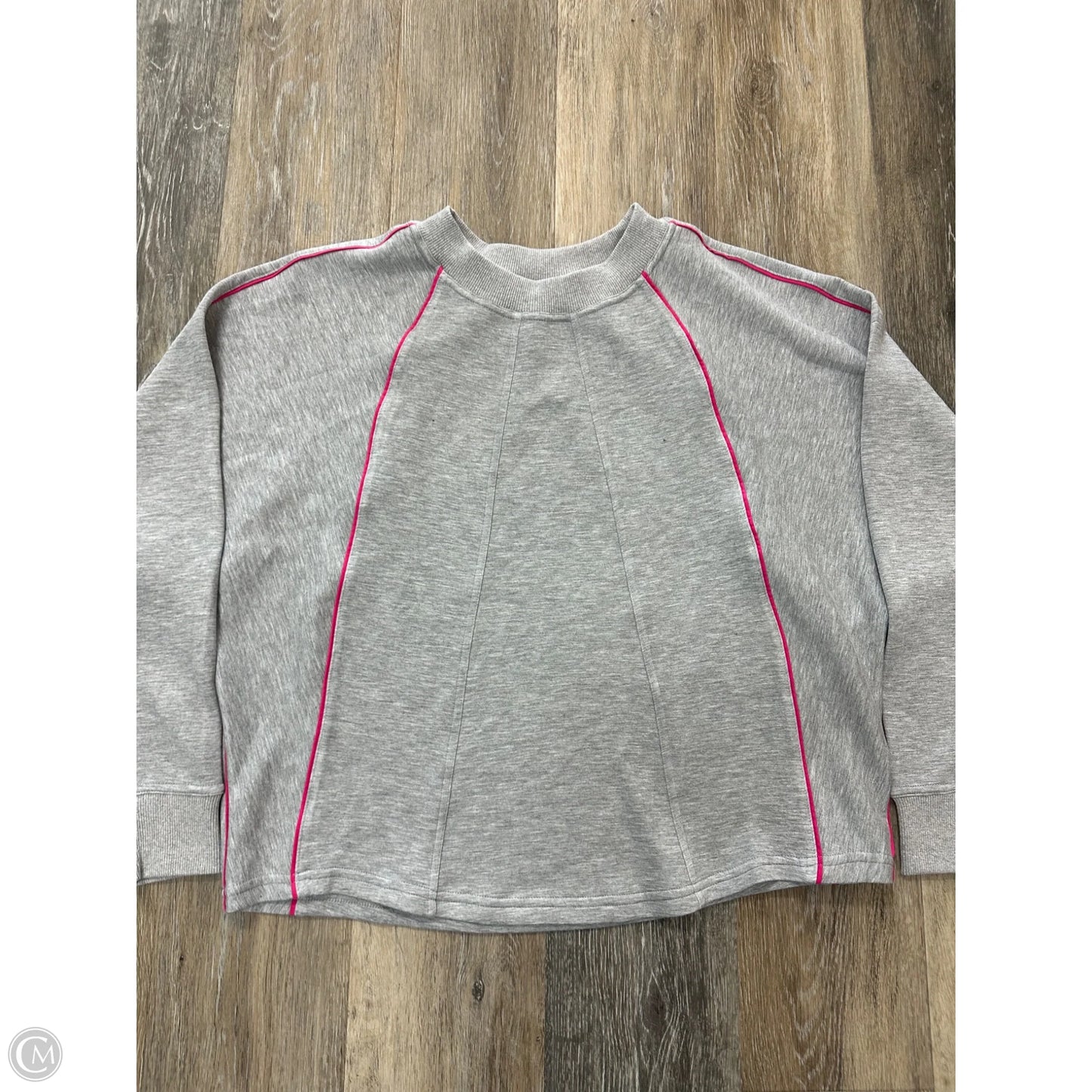 Sweatshirt Crewneck By Tribal In Grey, Size: M