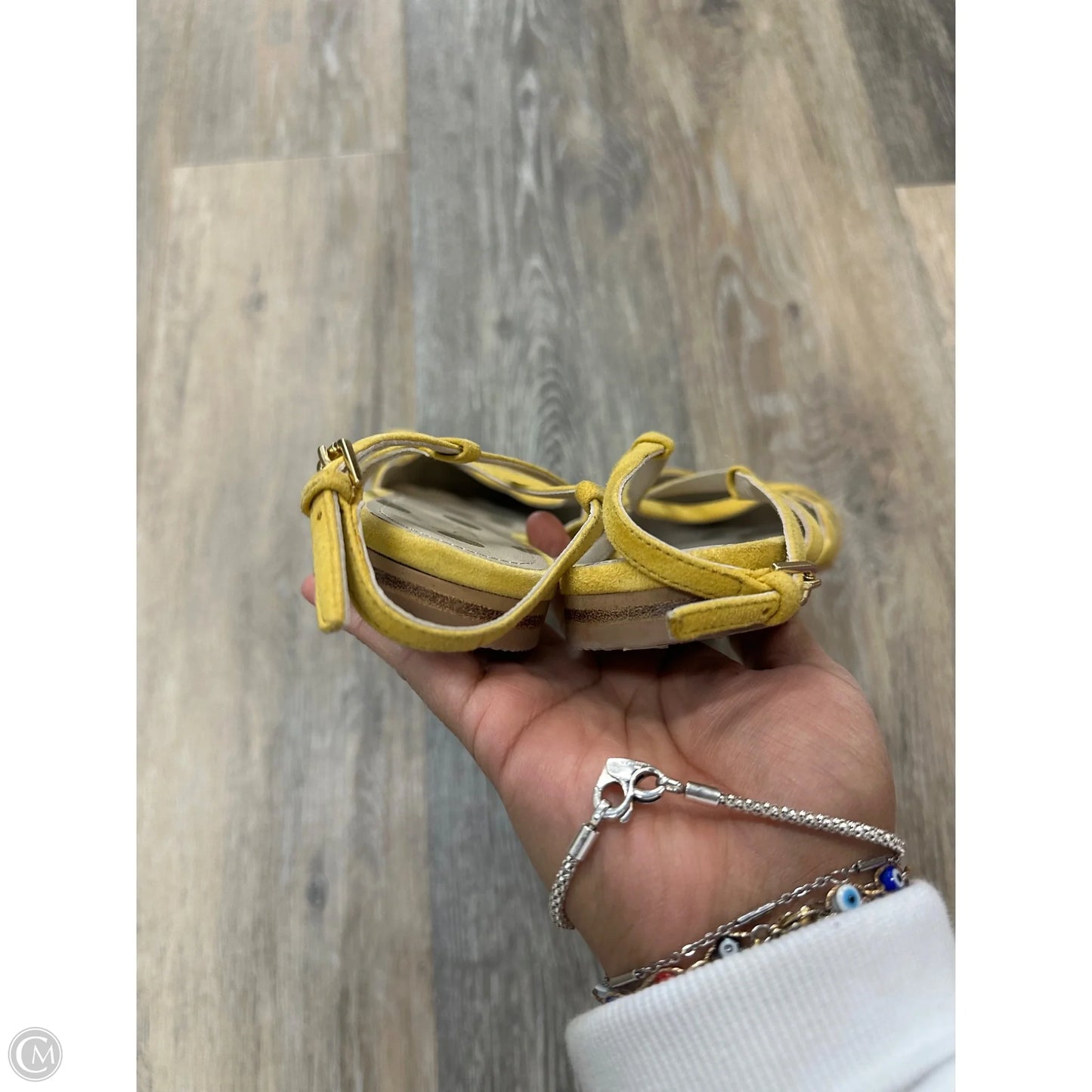 Sandals Flats By Boden In Yellow, Size: 7.5