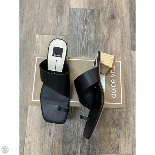 Sandals Heels Block By Dolce Vita In Black, Size: 9.5