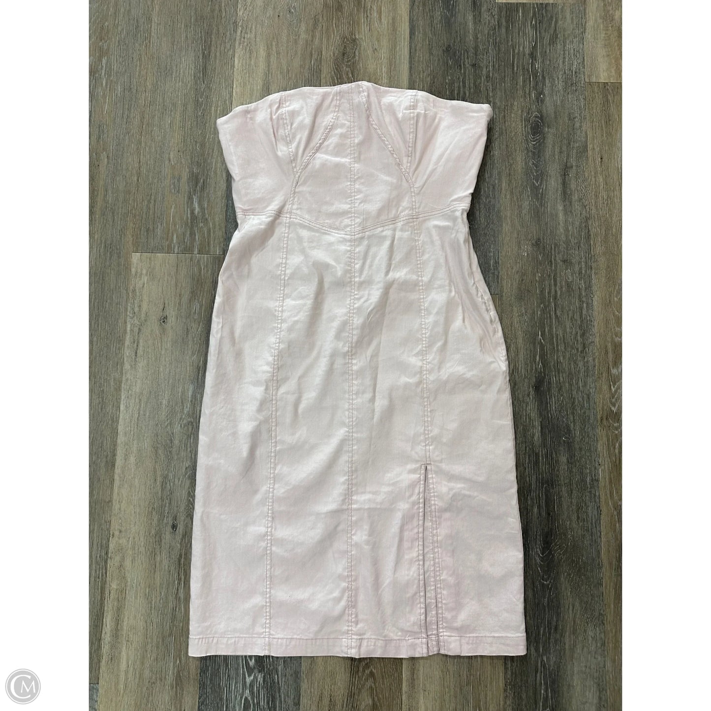 Dress Casual Midi By Anthropologie In Pink, Size: L