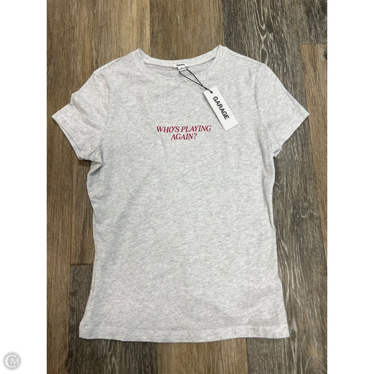 Top Short Sleeve By Garage In Grey, Size: S