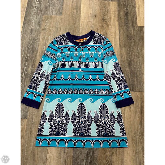 Blouse Designer By Tory Burch In Blue, Size: L