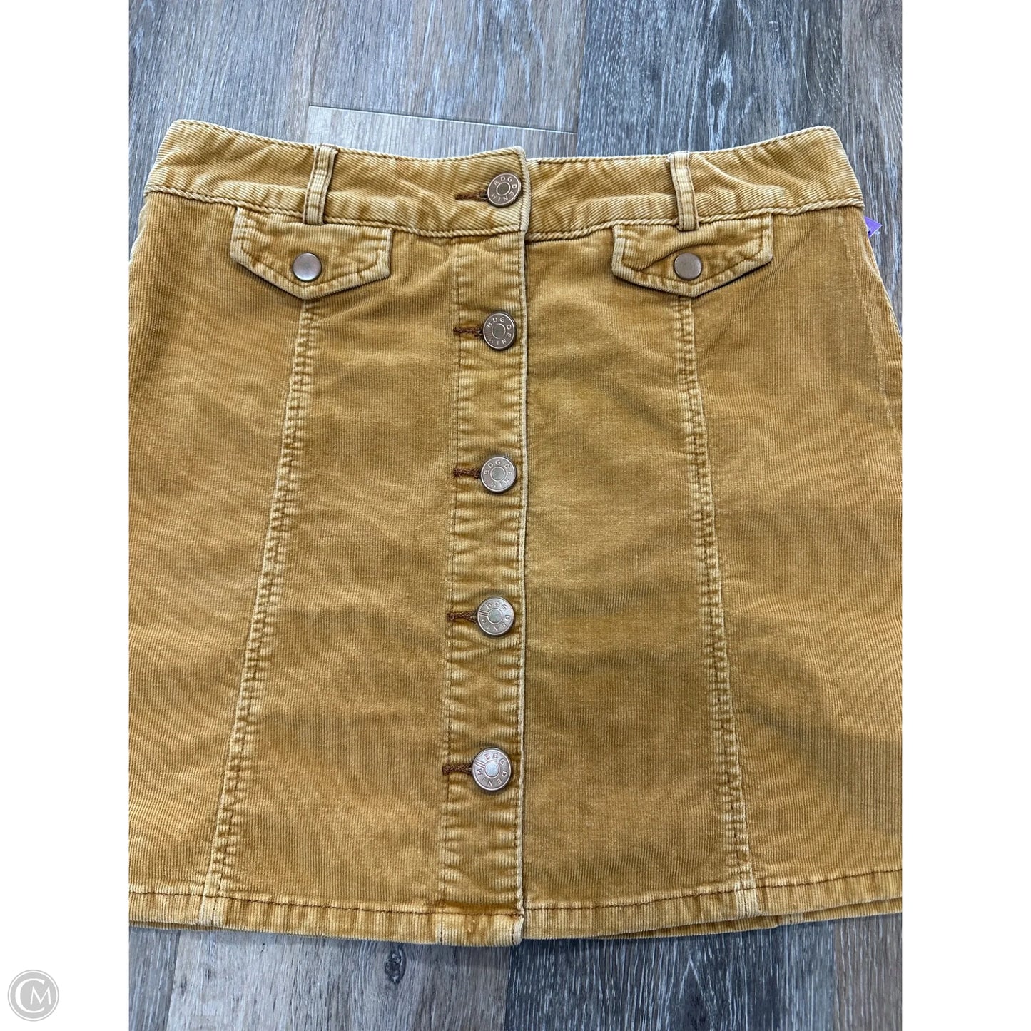 Skirt Mini & Short By Bdg In Gold, Size: 8