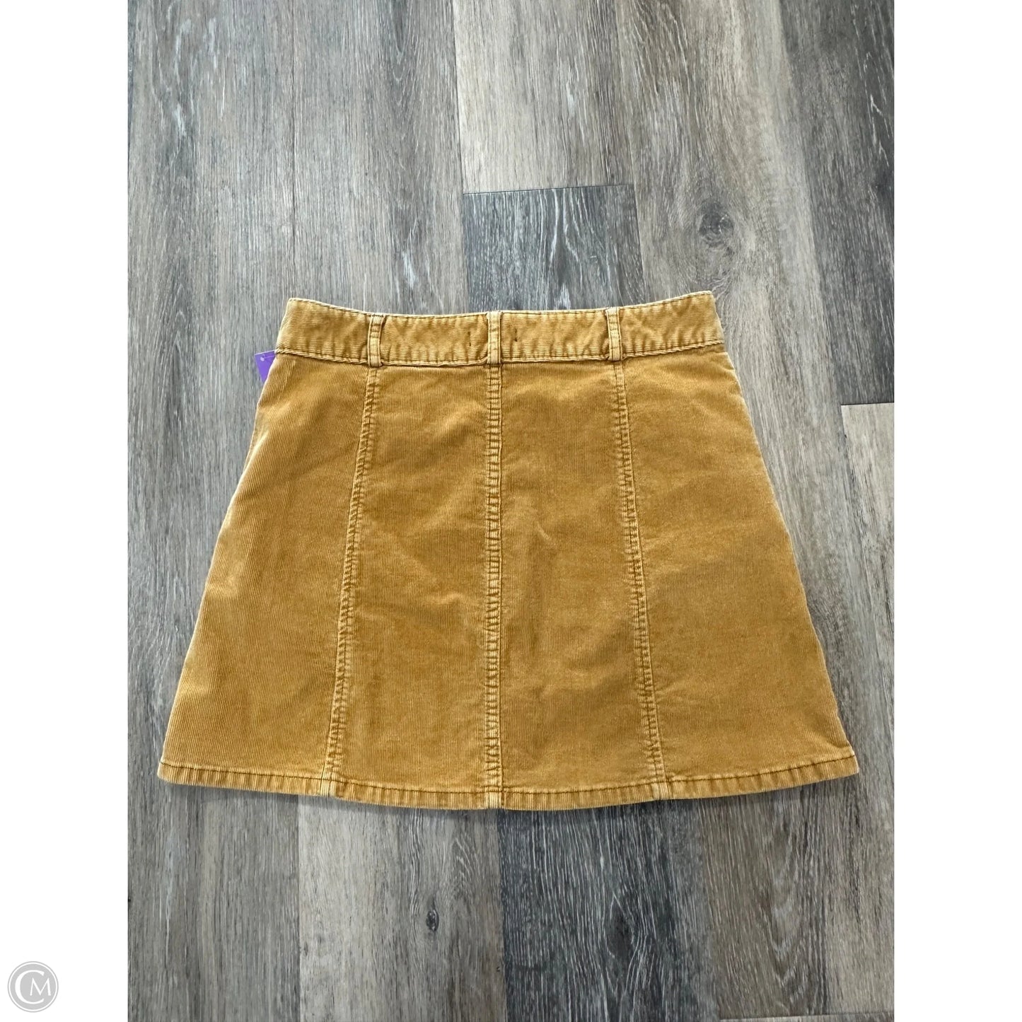 Skirt Mini & Short By Bdg In Gold, Size: 8