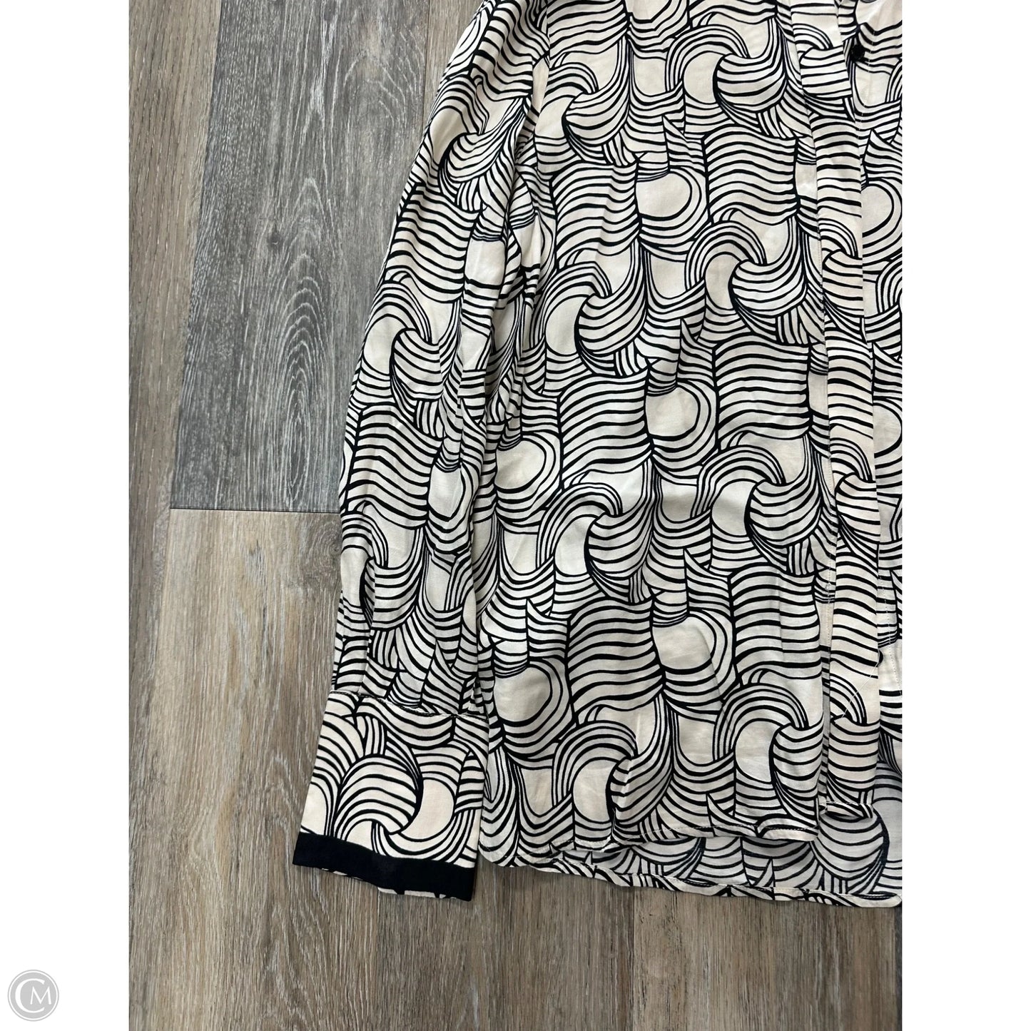 Blouse Long Sleeve By Reiss In Cream, Size: Xl