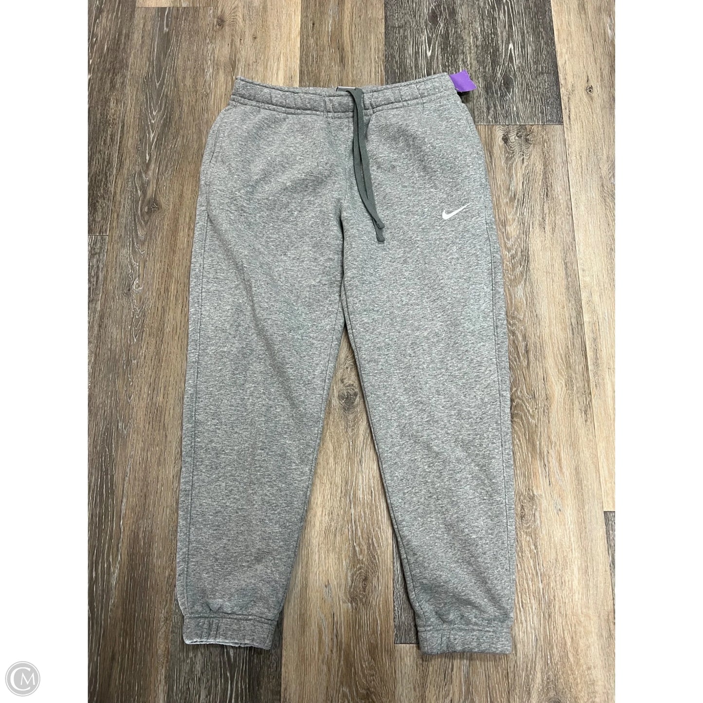Athletic Pants By Nike Apparel In Grey, Size: S
