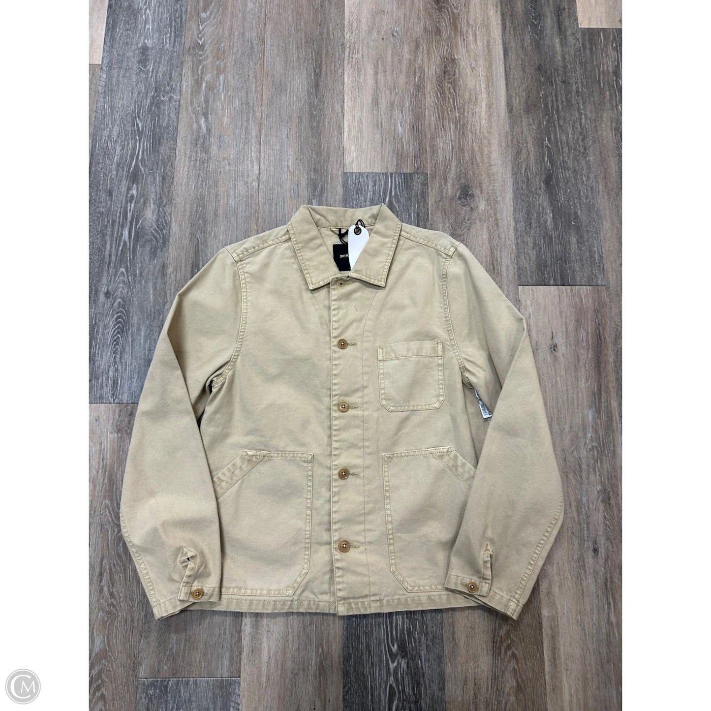 Jacket Denim By Prana In Taupe, Size: S