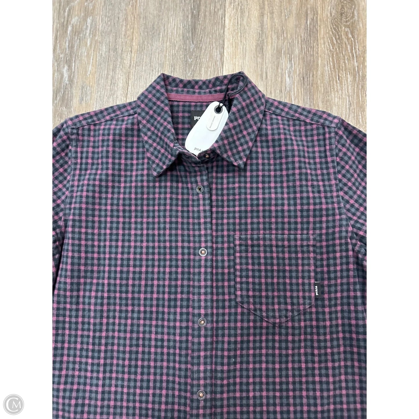 Top Long Sleeve By Prana In Pink, Size: S