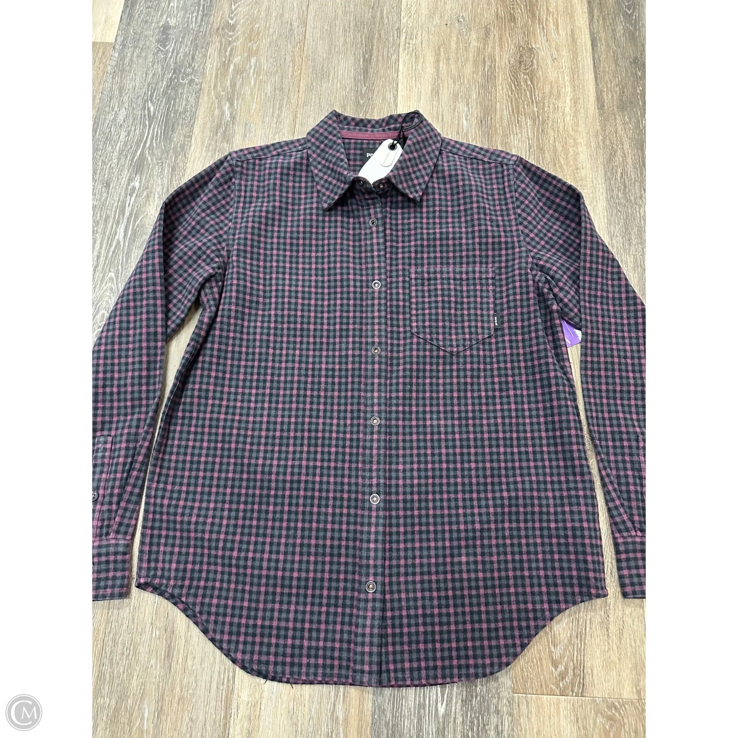 Top Long Sleeve By Prana In Pink, Size: S