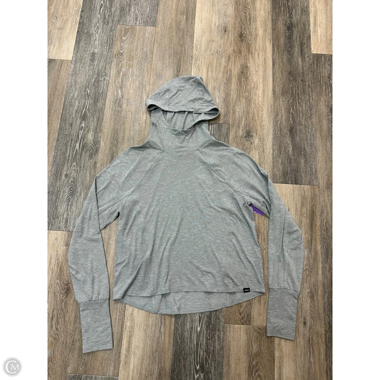 Athletic Top Long Sleeve Hoodie By Prana In Grey, Size: S