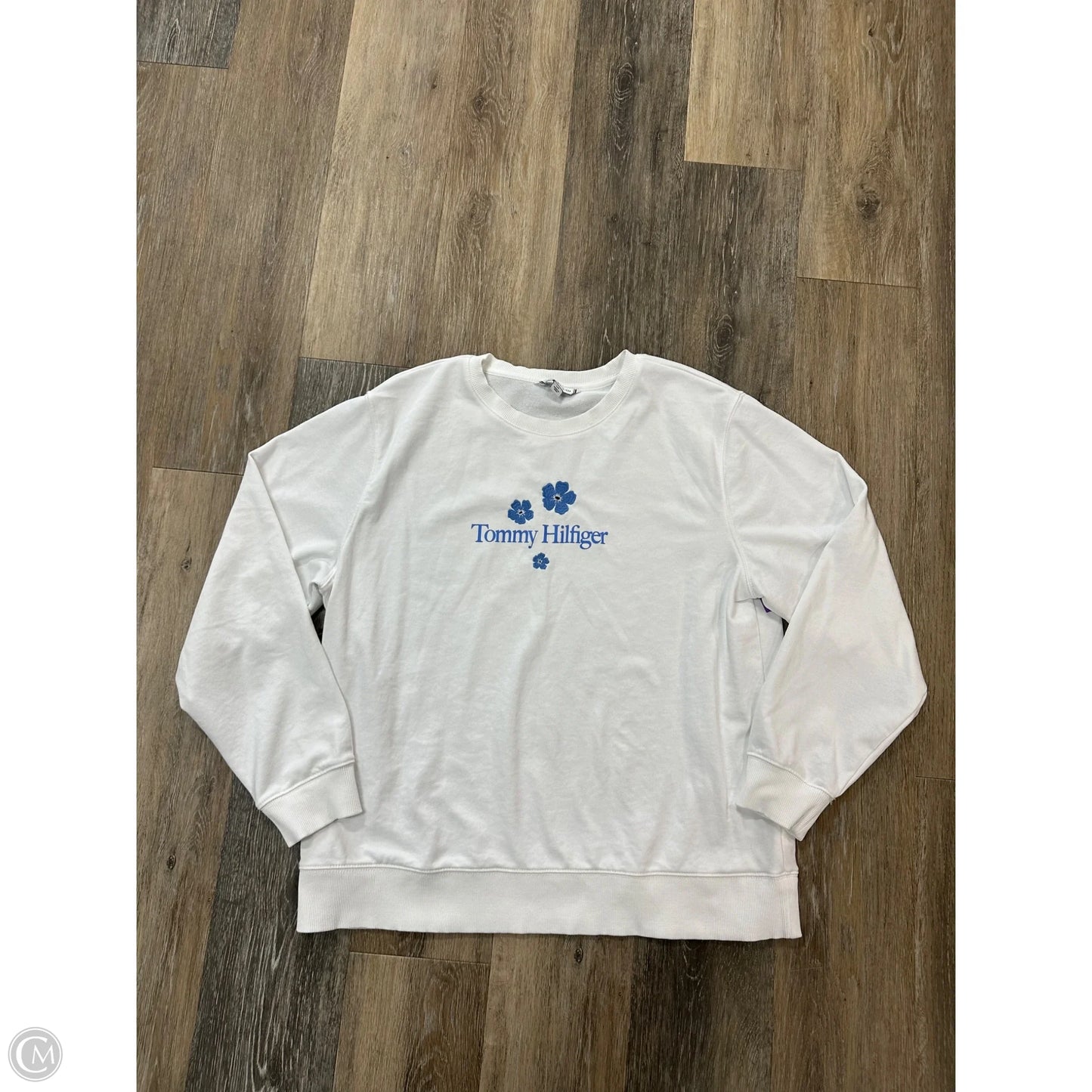 Top Long Sleeve By Tommy Hilfiger In White, Size: L