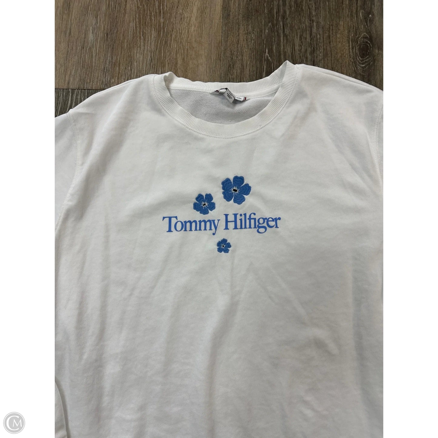 Top Long Sleeve By Tommy Hilfiger In White, Size: L